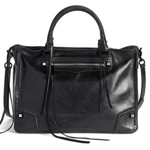 Rebecca Minkoff Regan Satchel Distressed Leather